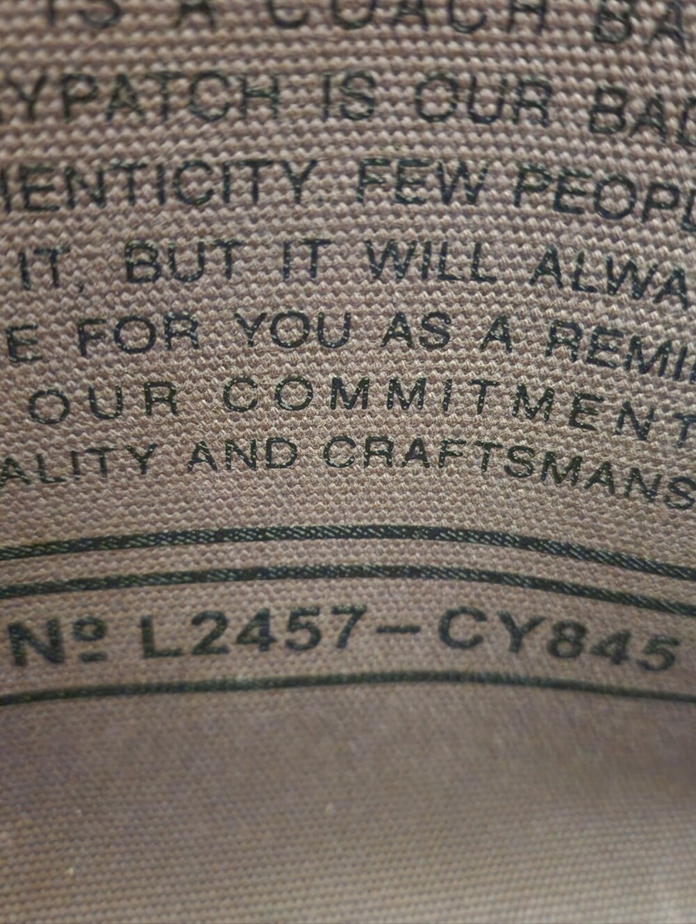Coach Green Multi Camouflage Canvas Tote - Picture 7 of 7